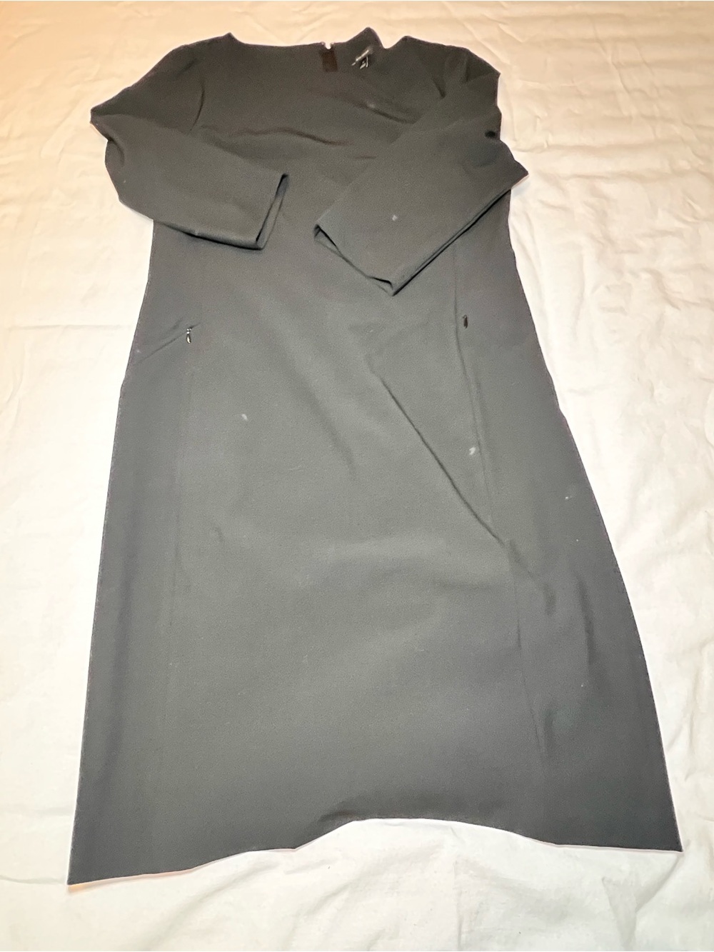 Ann Taylor Black Long Sleeve Shift Dress